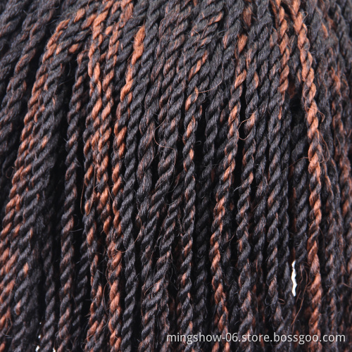 Short Braided Senegalease Braids Wigs for Black Women Synthetic Hair Cosplay African American Women's Wig